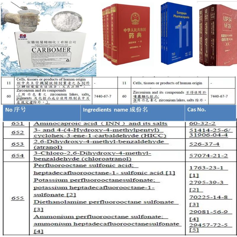 Carbomer/Carbopol 980NF/940NF/934P/974P/971P